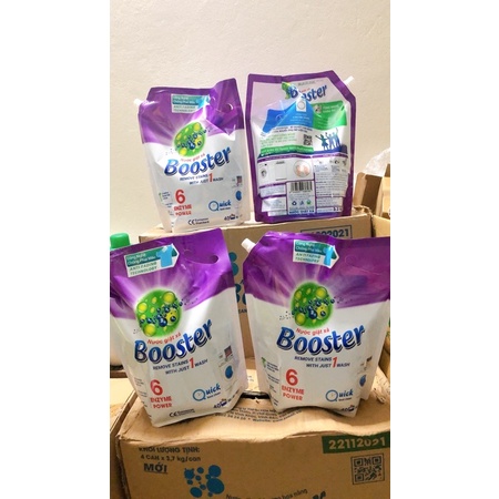 Nước giặt xả Booster hương nắng mai túi 3,2kg hàng xuất Nhật