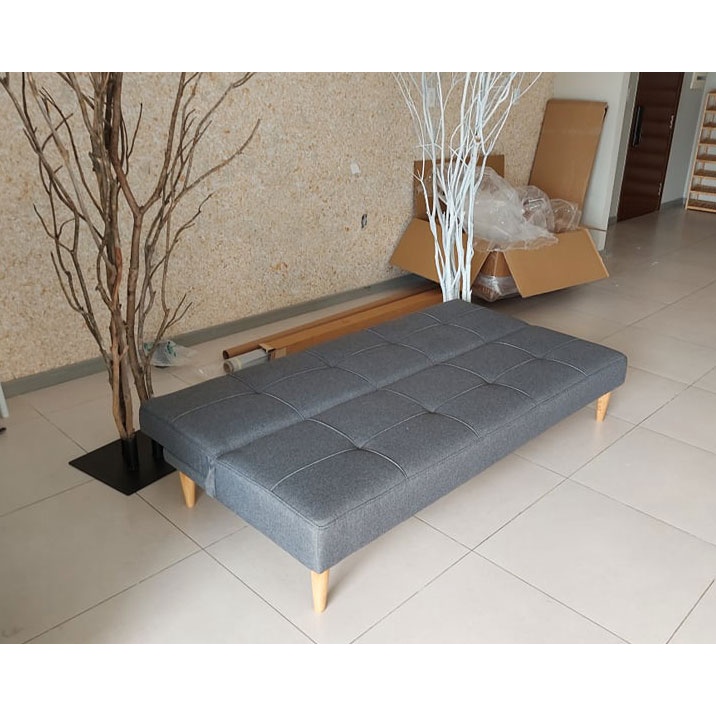 Ghế Sofa Bed - Sofa Giường Thông Minh 1m75 * 95cm 5 Chân Gỗ - Khung Gỗ Sồi Tự Nhiên