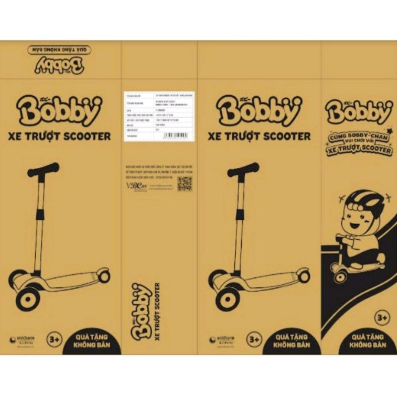 Xe Scooter Bobby Có Đèn (Ở Bánh Xe) Cho Bé 3 - 6 Tuổi