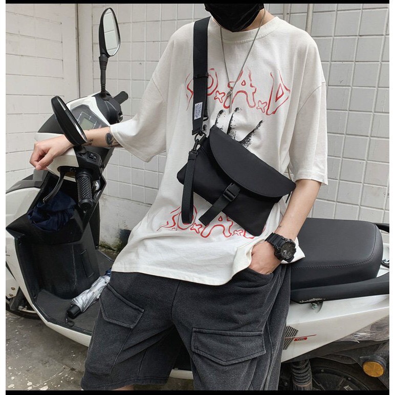 Túi đeo chéo mini dễ thương Túi vải Ulzzang Hàn Quốc
