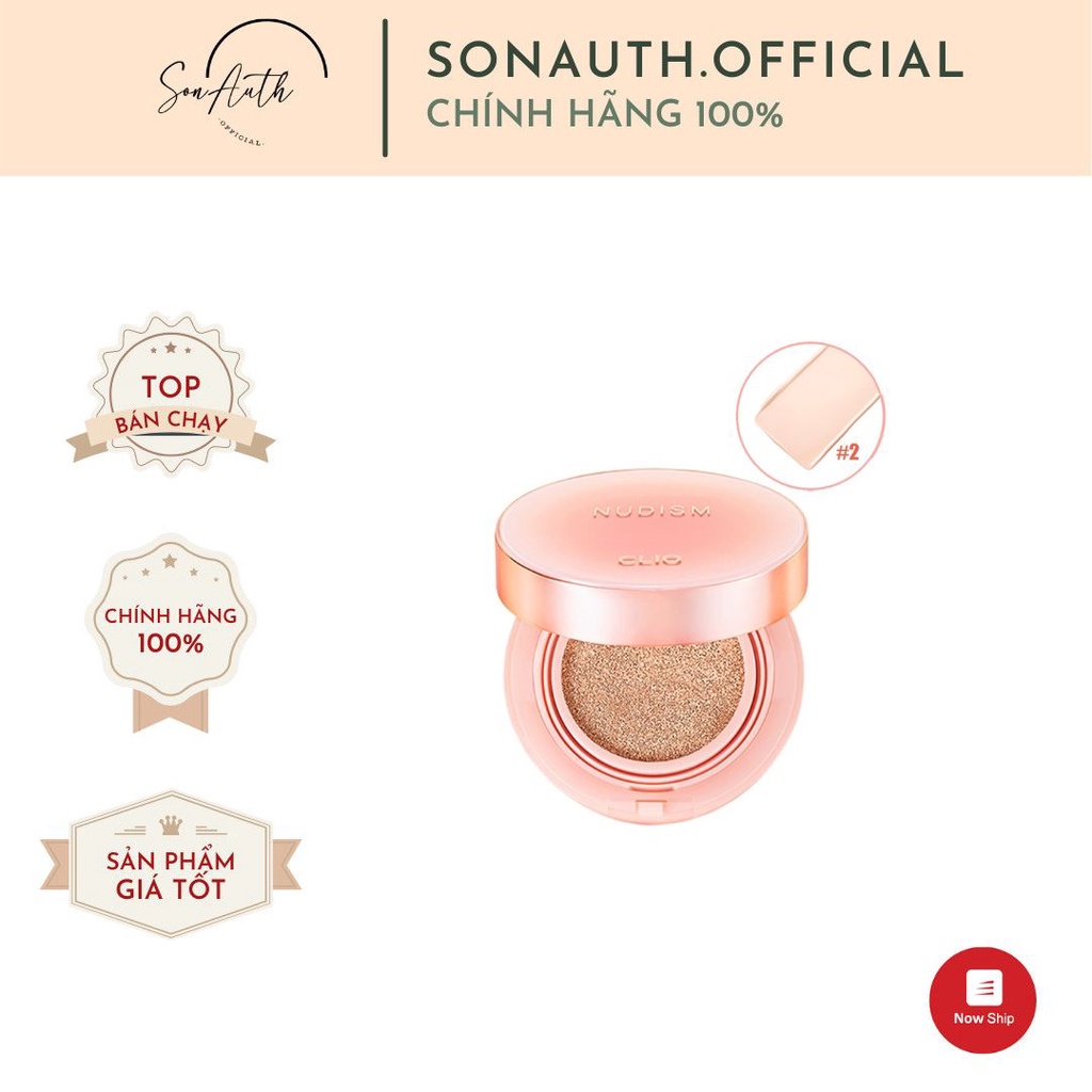 Phấn nước Clio Nudism Hyaluronic Cover Cushion 4-BO