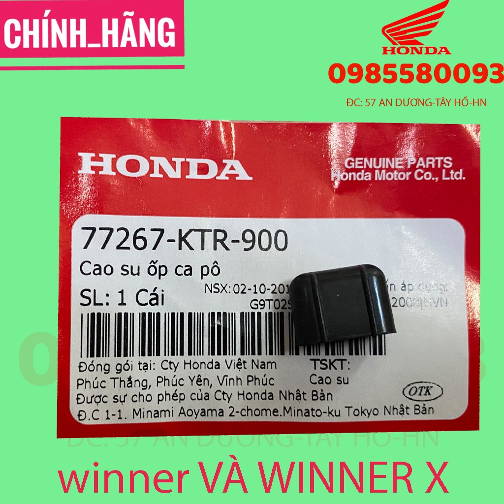 Cao su xe Winner X CHÍNH HÃNG HONDA
