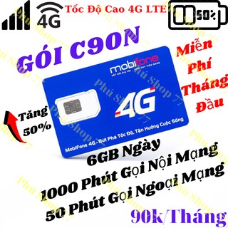 Sim 4G C90N Mobifone - Miễn Phí Tháng Đầu