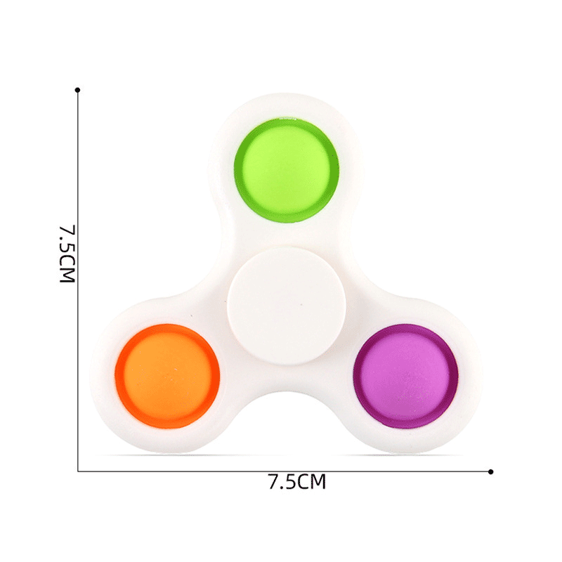 Con quay đồ chơi Fidget Spinner mini 2 trong 1 giúp giảm stress cho trẻ em và người lớn