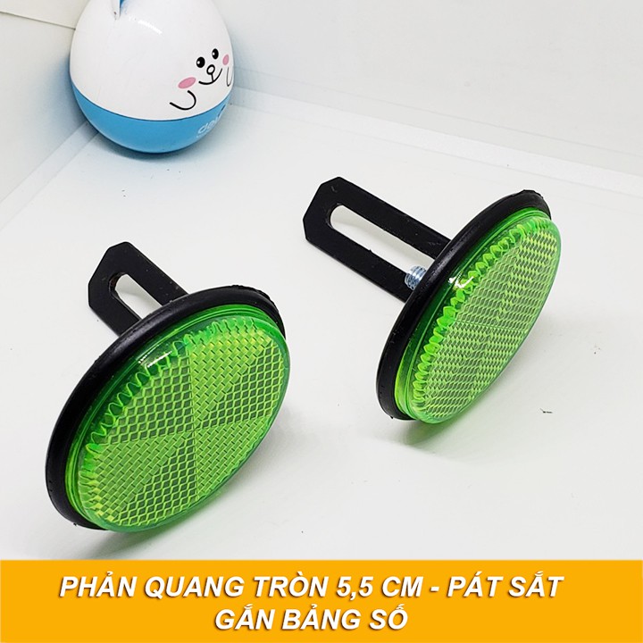 BỘ MẮT MÈO PHẢN QUANG KÈM PAT SẮT SAU-XANH LÁ