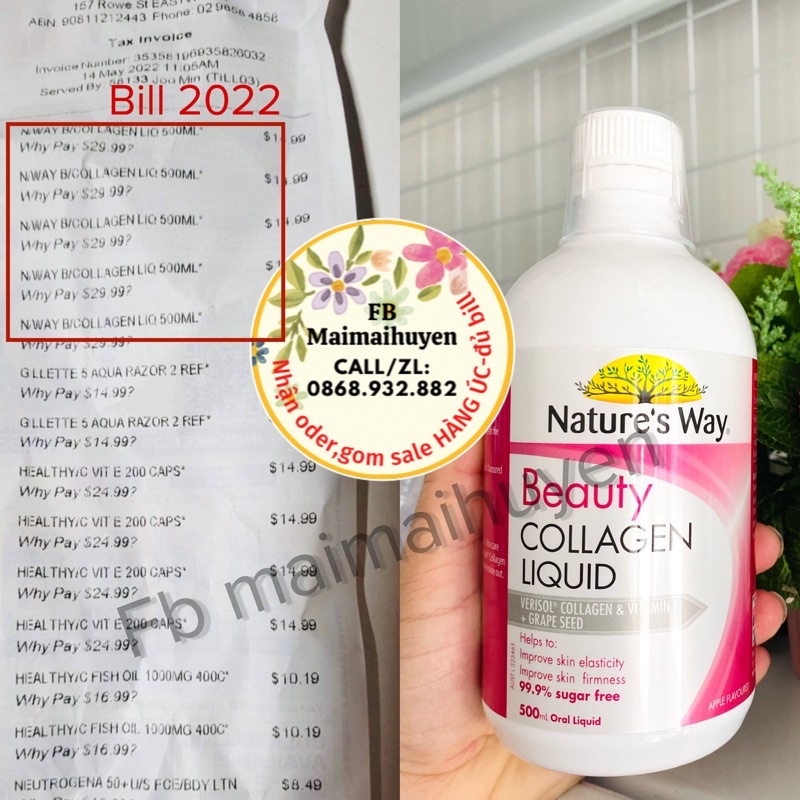 Collagen Dạng Nước 500ml Beauty Liquid Nature’s Way