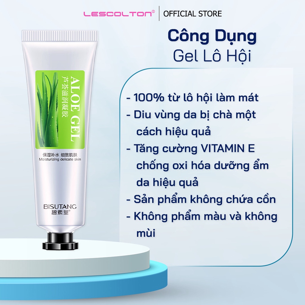 Sản phẩm sử dụng cùng máy triệt lông LESCOLTON chiết xuất từ lô hội dùng làm dịu da