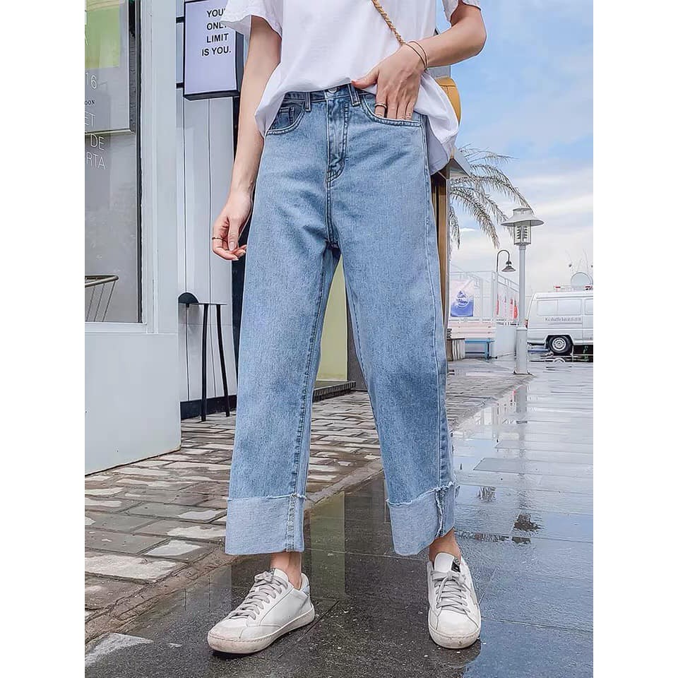 Quần Jean nữ ống rộng - Hàng cao cấp xuất khẩu Việt Nam | BigBuy360 - bigbuy360.vn