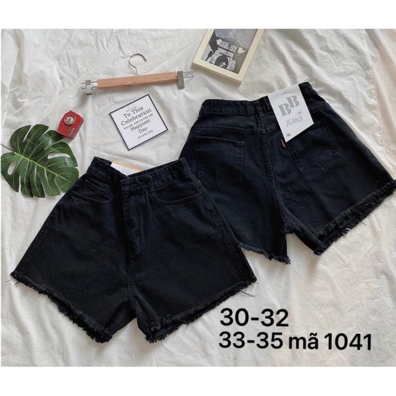 Quần short jean nữ ✈️FREESHIP✈️ quần short jean nữ màu đen size đại mẫu trơn quần short lưng cao hàng VNXK - -2KJean ་