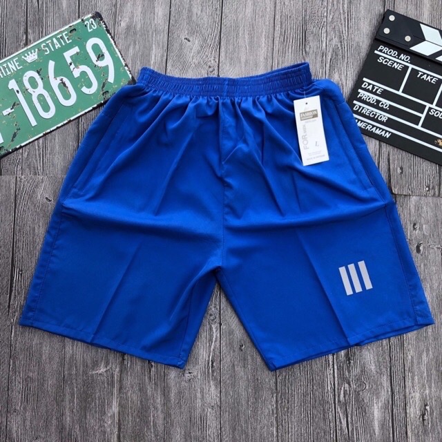 ⚡️Freeship⚡️ Quần đùi nam phong cách 3 sọc thể thao mã 3 sọc trơn