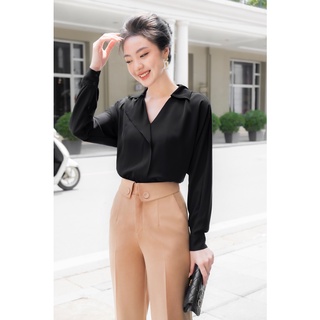  Áo Sơ Mi Nữ Cổ Vạt Dáng Công Sở Thời Trang Thanh Lịch By LEMIA Design - 22A148 