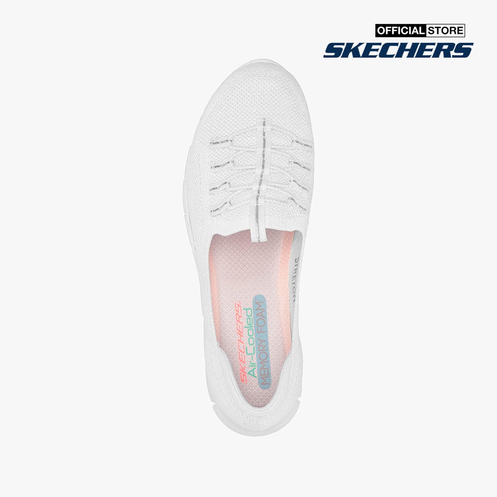 SKECHERS - Giày slip on nữ Gratis More Playful 104151-WHT