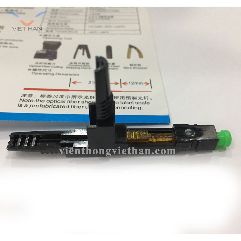 Vỉ 10 bộ đầu kết nối quang nhanh FTTH SC Fast Connector