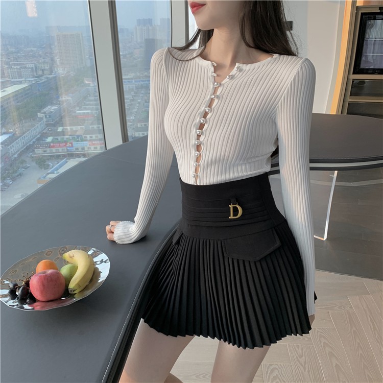 Chân Váy Chữ A Lưng Cao Xếp Ly Xinh Xắn Cho Nữ | BigBuy360 - bigbuy360.vn