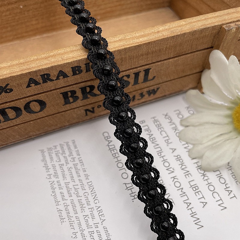 1189437 Băng Đô Ren Đính Ngọc Trai 1CM Cho Cô Dâu