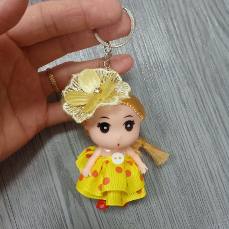 Búp Bê Chibi Giá Rẻ Cao 10 cm kèm đồ ,có móc khoá treo túi xách, balo, chìa khoá