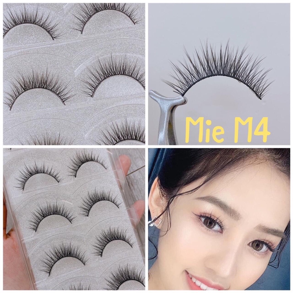 Mi giả Mie 6D tự nhiên siêu đẹp 5 cặp chuyên dùng cho makeup