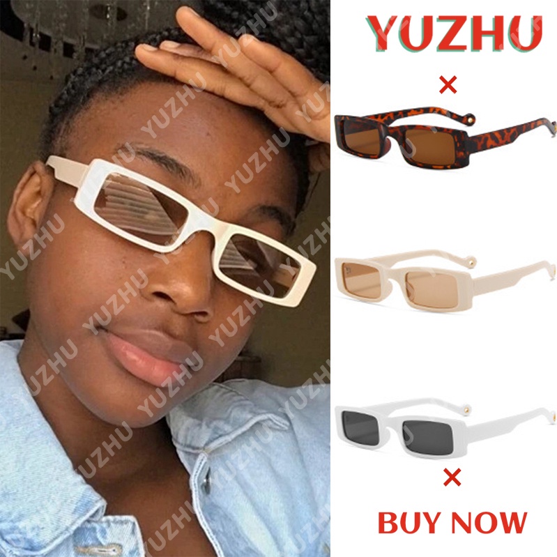 Kính mát gọng chữ nhật phong cách Retro phương Tây cho nữ