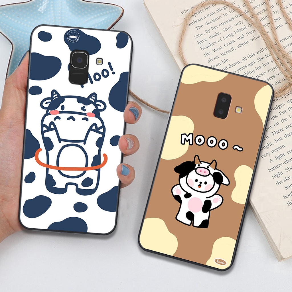 Ốp lưng SAMSUNG J6 - J6 PLUS in hình bò sữa cute đáng yêu