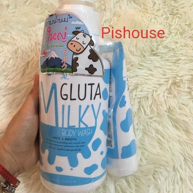 Bộ sữa tắm bò Gluta Milky Thái Lan
