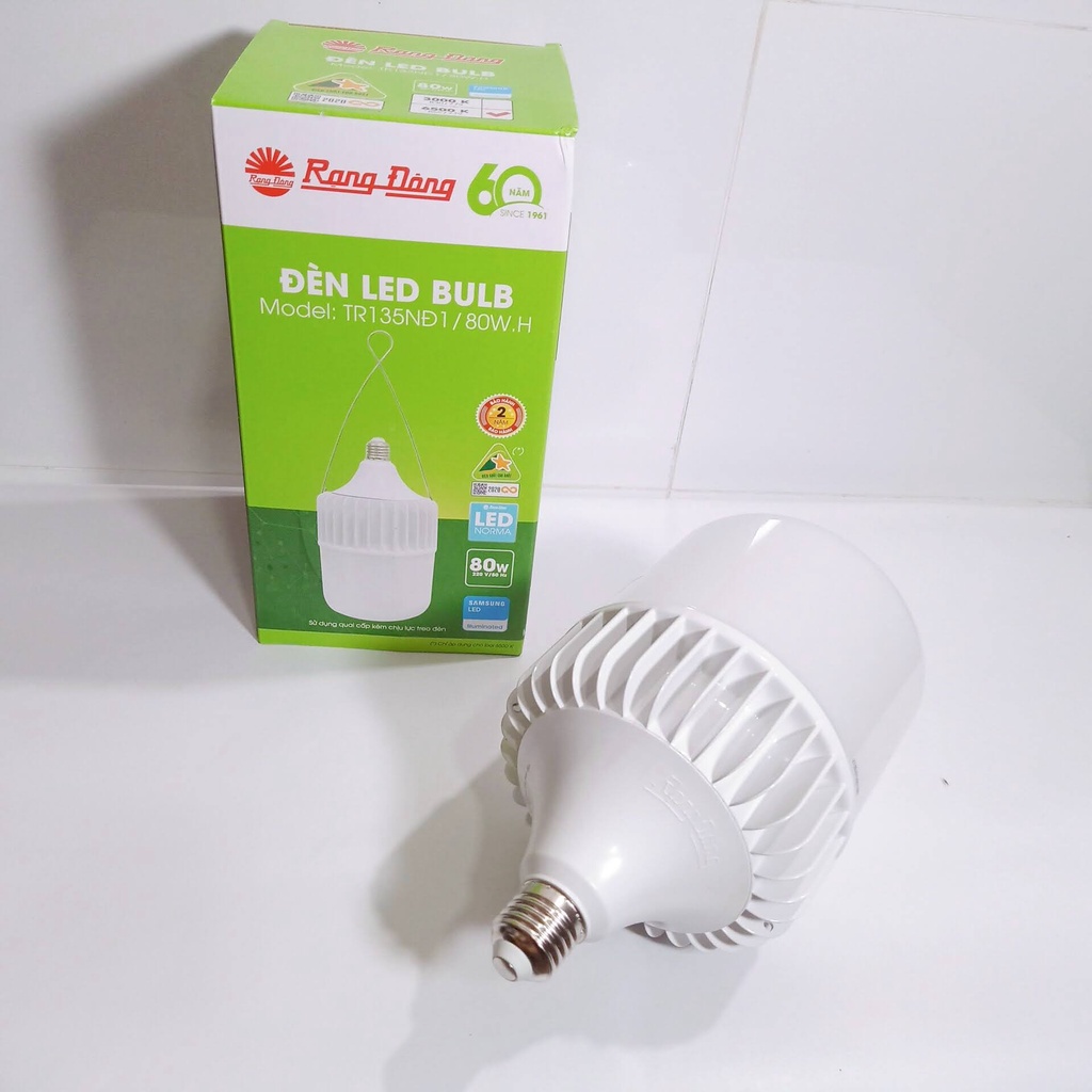 Bóng Đèn Led Bulb Trụ Nhôm Đúc Công Suất 80W Rạng Đông