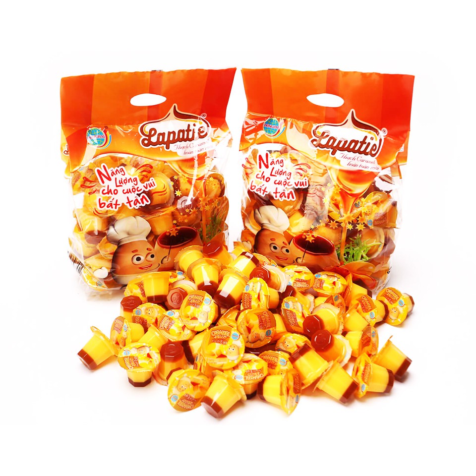 Thạch Caramel Lapatie Long Hải Túi 400 G