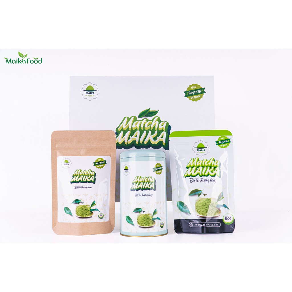 [100gr] Bột Matcha Maika Nguyên Chất -  Dùng Pha Chế, Làm Bánh, Làm Đẹp. Hỗ trợ Giảm Cân. Ngăn ngừa Ung Thư, Tiểu Đường | BigBuy360 - bigbuy360.vn