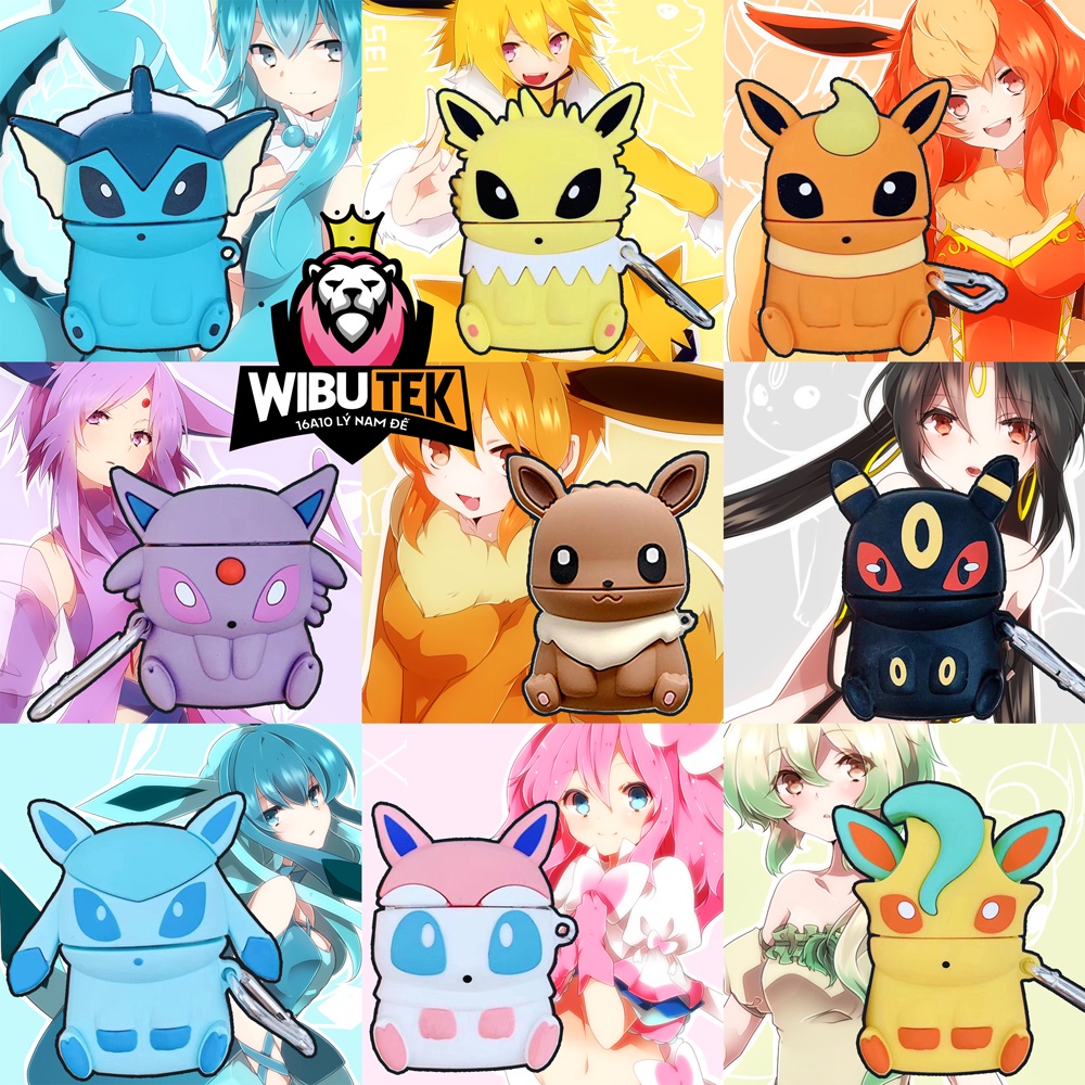 Ốp tai nghe không dây airpods Pokemon Pikachu giá rẻ chống trầy xước