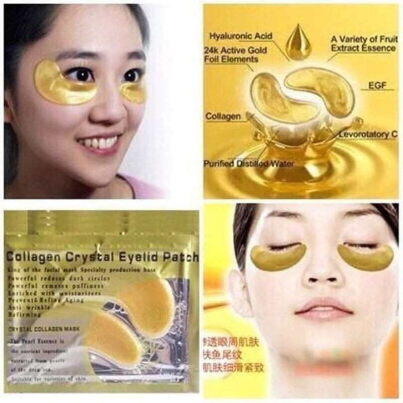 Nạ mắt colagen Crystal Eyelid Patch chống quầng thâm