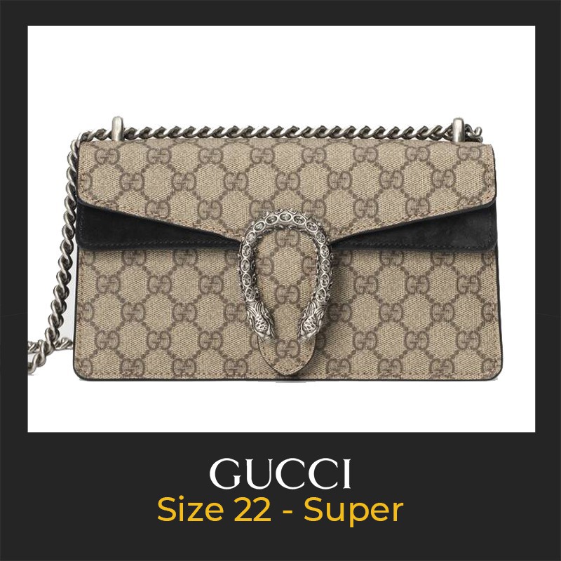 Túi Gucci Dionysus - Super Full Box Size 22 - Túi Gucci Đầu Rồng Đeo Chéo