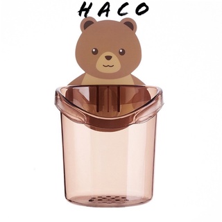 Cốc gấu đựng bàn chải kem đánh răng Ly gấu để đồ dán tường siêu dính
