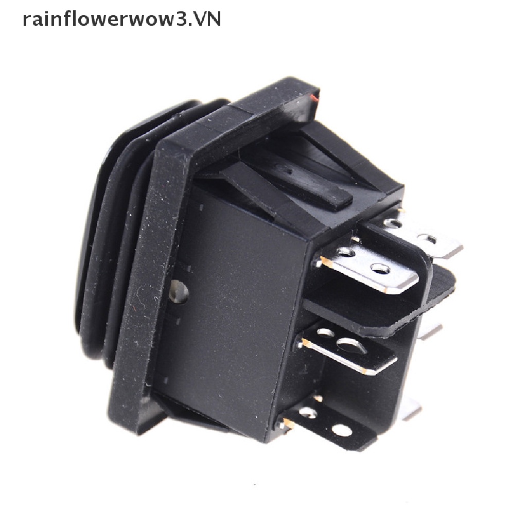 Công Tắc Tự Khóa 6Pin DPDT 12V Màu Đen Chống Thấm Nước