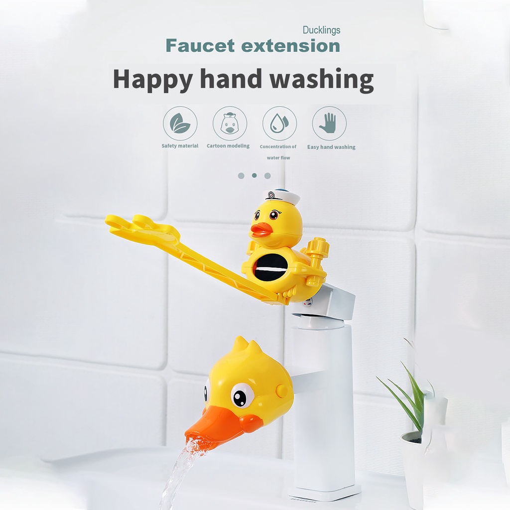 Phụ Kiện Nối Dài Vòi Nước Bồn Rửa Tay Họa Tiết Hoạt Hình Cho Bé