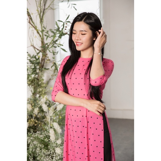 ÁO DÀI CHẤM BI GIÁ TỐT PHOM ĐẸP