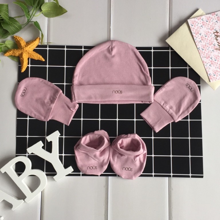 Set Bao Tay, Bao Chân Nous Cho Bé, Chất Liệu Cotton Organic Cao Cấp Mềm Mịn An Toàn Cho Bé Sơ Sinh Nuoiconkieuhan