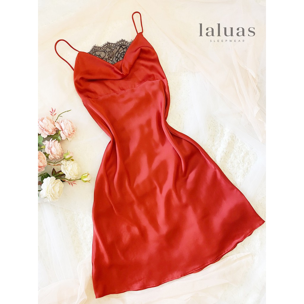 {Hình thật}Đầm ngủ đỏ cao cấp Stella Dress