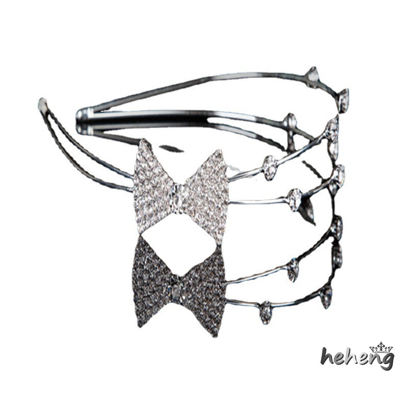 Cài Tóc Nơ Đính Đá Phong Cách Hàn Quốc Cho Cô Dâu