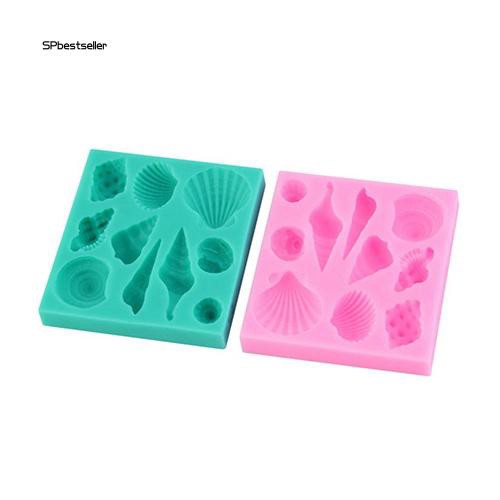 Khuôn làm bánh kẹo hình vỏ sò bằng silicon đa năng chất lượng cao