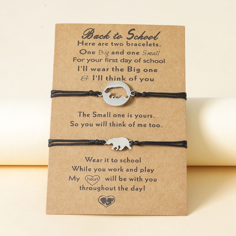 Bộ 2 Vòng Tay Bằng Thép Không Gỉ Thiết Kế Đục Lỗ Phong Cách Âu Mỹ