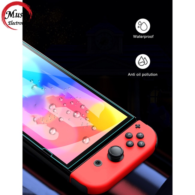 Set 2 MiếNg DáN KíNh CườNg LựC BảO Vệ MàN HìNh Cho MáY Chơi Game Ns Switch