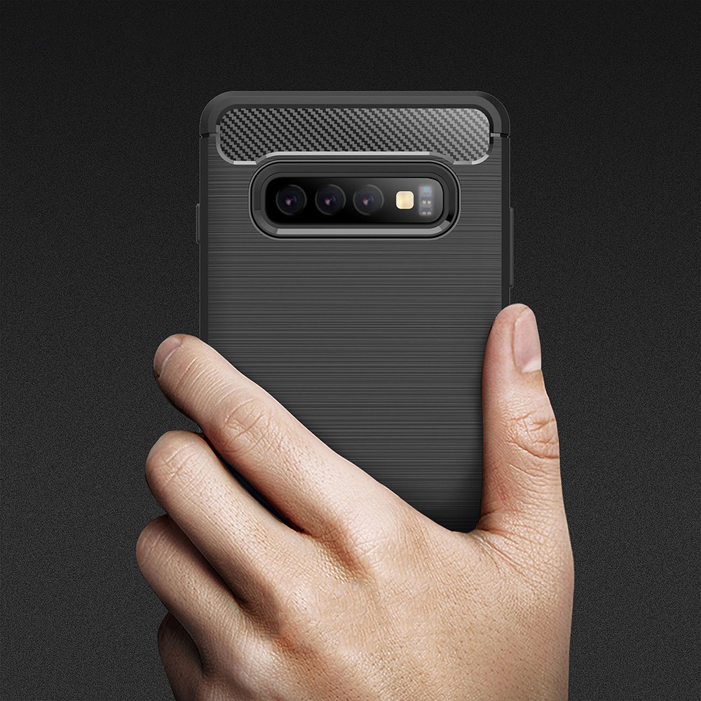 Ốp Lưng Sợi Carbon Siêu Mỏng Chống Sốc Cho Samsung Galaxy S10E S10 Lite S9 S8 Plus S7 S6 Edge 5g
