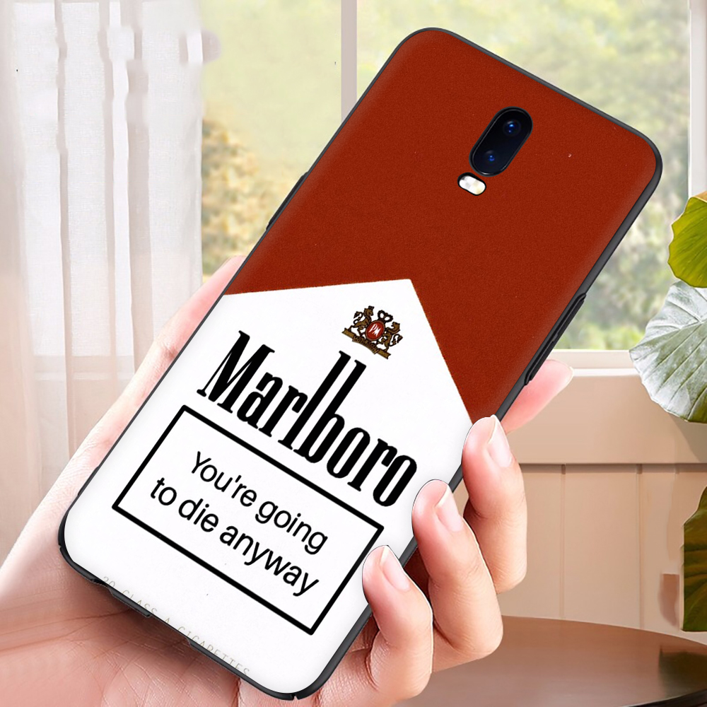 Ốp Điện Thoại Tpu Mềm Chống Rơi Hình Marlboro Nghệ Thuật Cho Oppo A77 F3 A83 A1 A91 F15 A92 A72 A52 A93