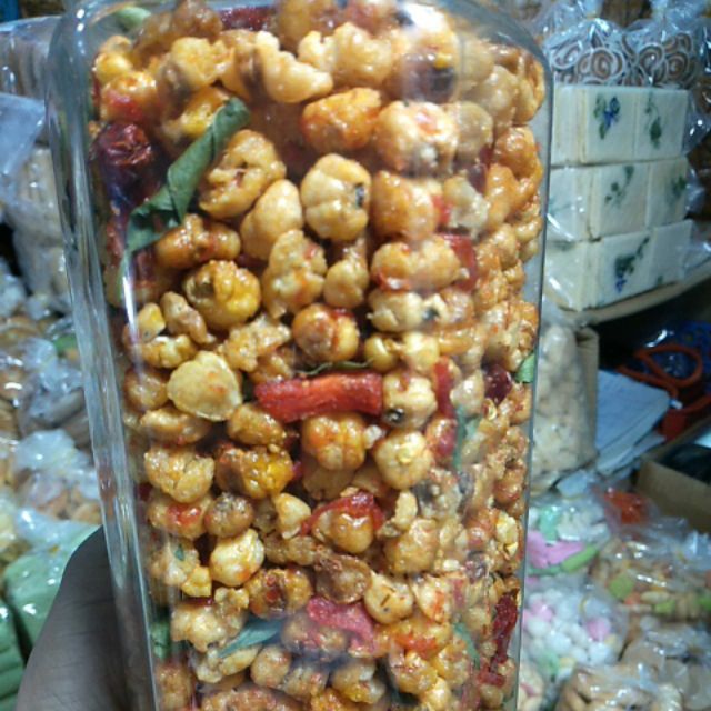 Bắp cháy khô bò LON PET
