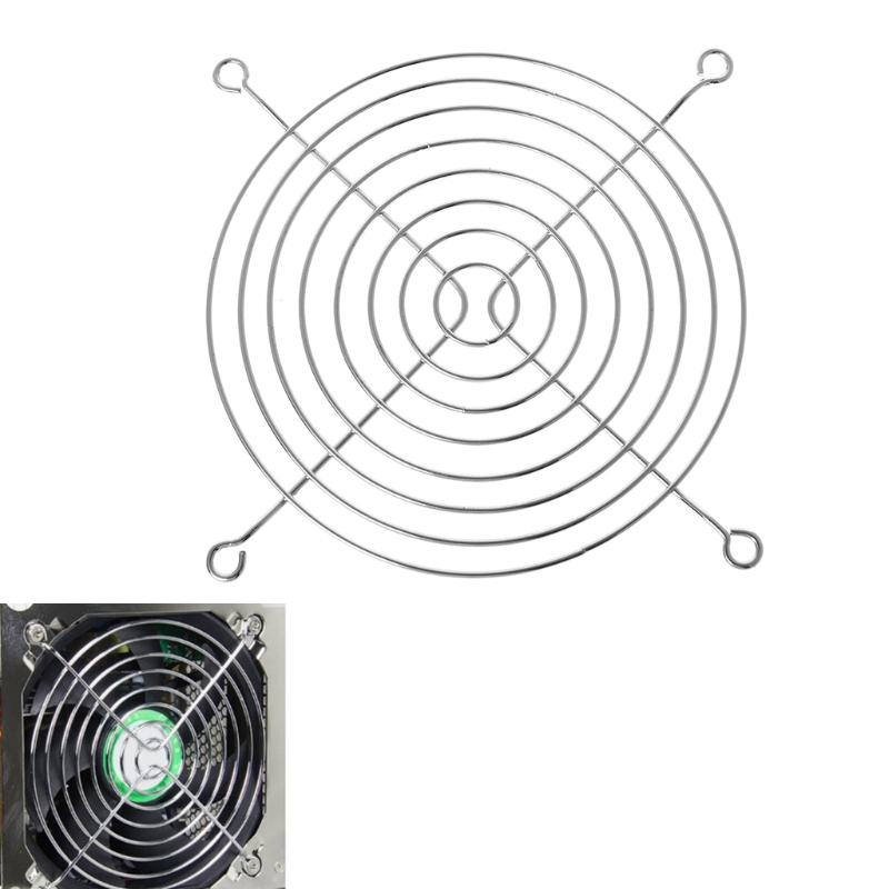 QUU * Quạt bảo vệ lưới tản nhiệt 12cm Dia Lưới an toàn lưới sắt cho quạt khung máy tính