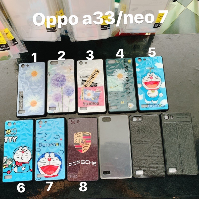 Ốp lưng Oppo a33 / neo 7 /micro 5 dẻo đính đá, hình, vân kim cương