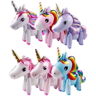 Bóng kính hình ngựa 1 sừng pony 3D trang trí