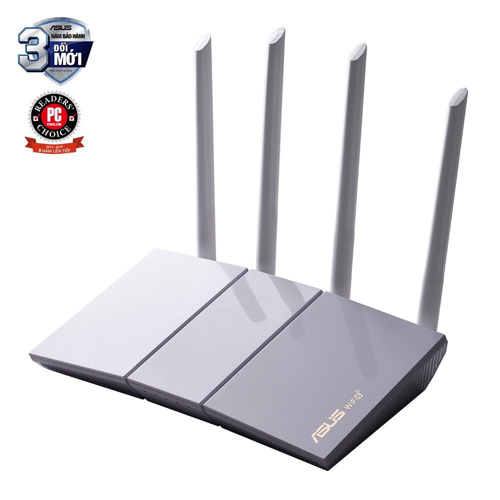 Router ASUS RT-AX55 white Wifi 6 AX1800 2 băng tần