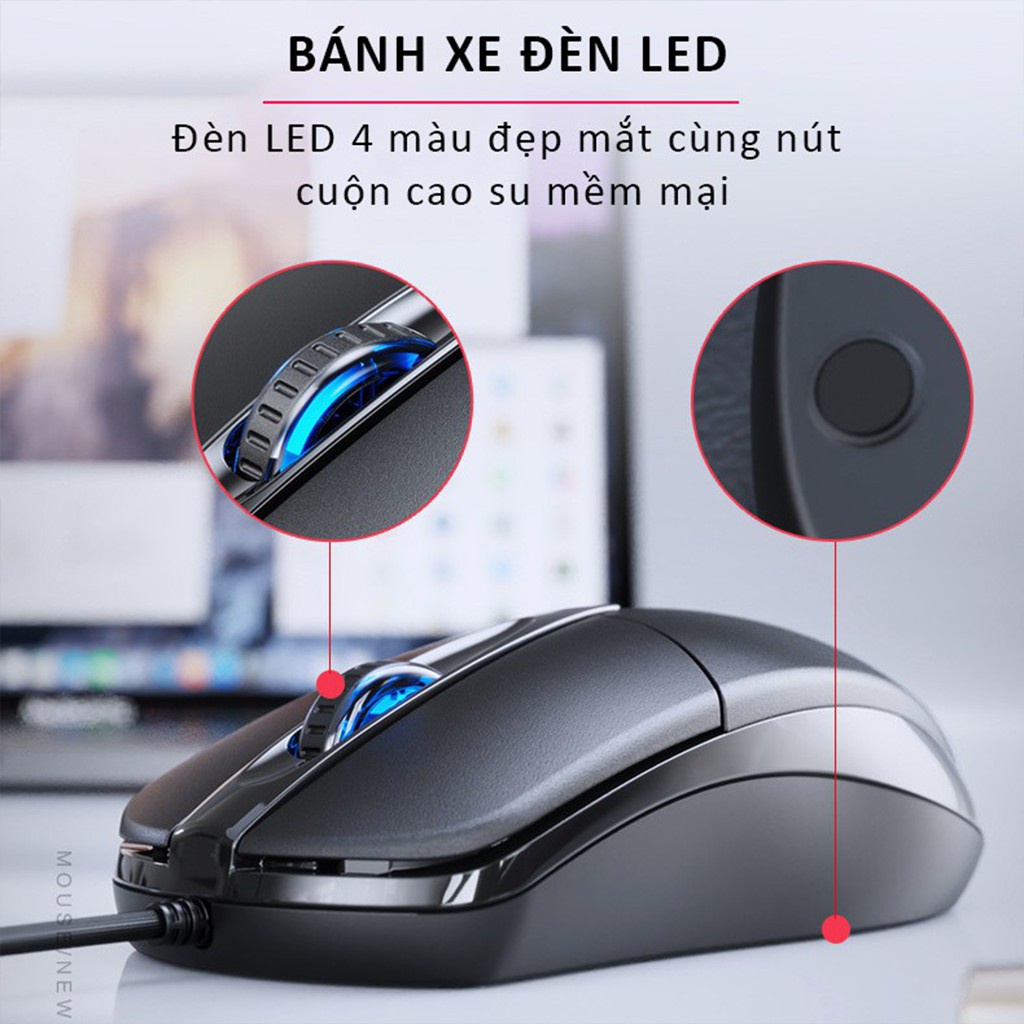 Chuột có dây Inphic PB20P click không tiếng động - Hàng nhập khẩu | BigBuy360 - bigbuy360.vn