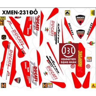 Tem trum xe dien Xmen 231B-mau do