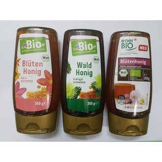 Chai mật ong rừng Bluten Honig 350g hữu cơ - Nutripooh